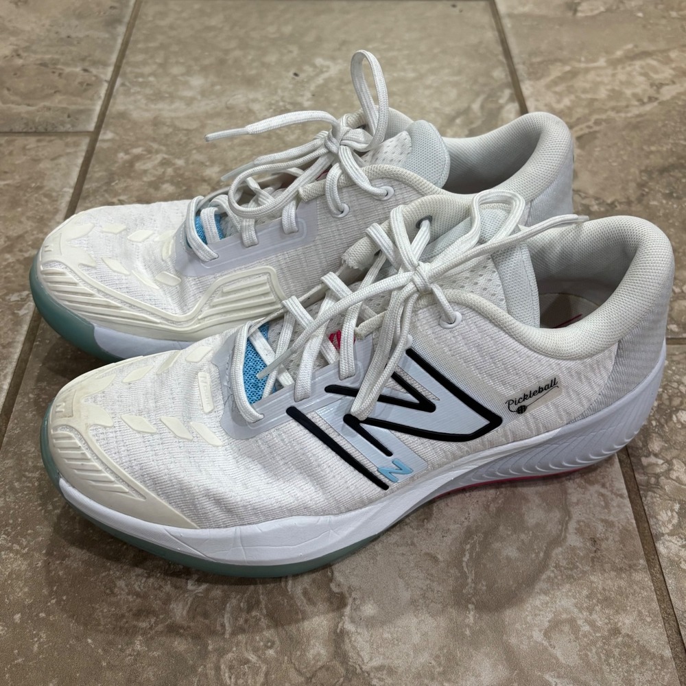 New Balance FuelCell 996v5 Pickleball Shoes White Pink WCH996PB Womens 9.5